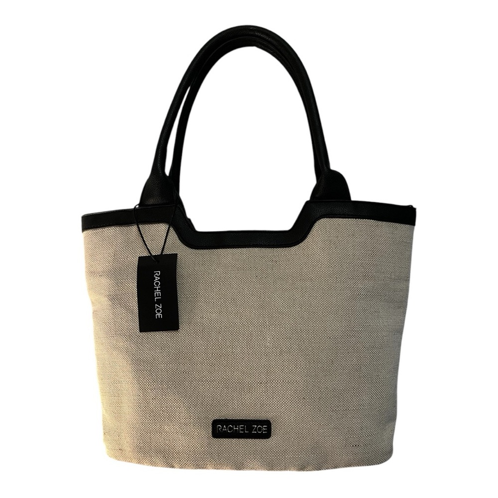 Rachel Zoe Black and Cream Tote Bag